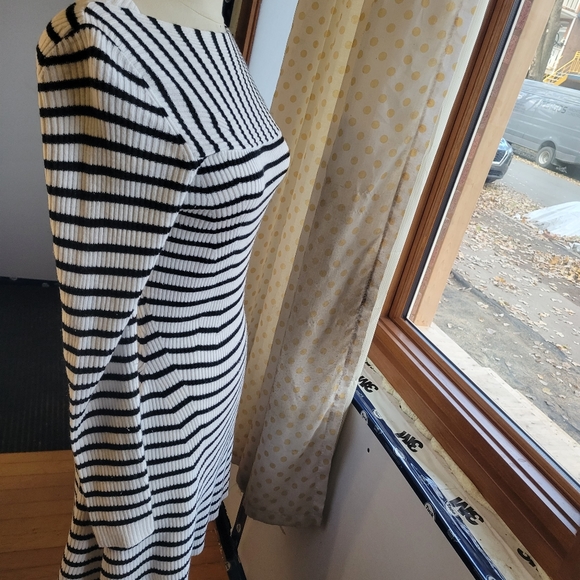 TWIK striped Knit long sleeved dress size medium boatneck knitwear - Picture 4 of 8